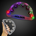 9" Clear Light-Up Tambourine